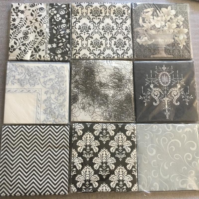 20 vintage napkins paper tissue decoupage black white flower towel birthday wedding party home hotel decor Guardanapo serviettes1
20 vintage napkins paper tissue decoupage black white flower towel birthday wedding party home hotel decor Guardanapo serviettes1
