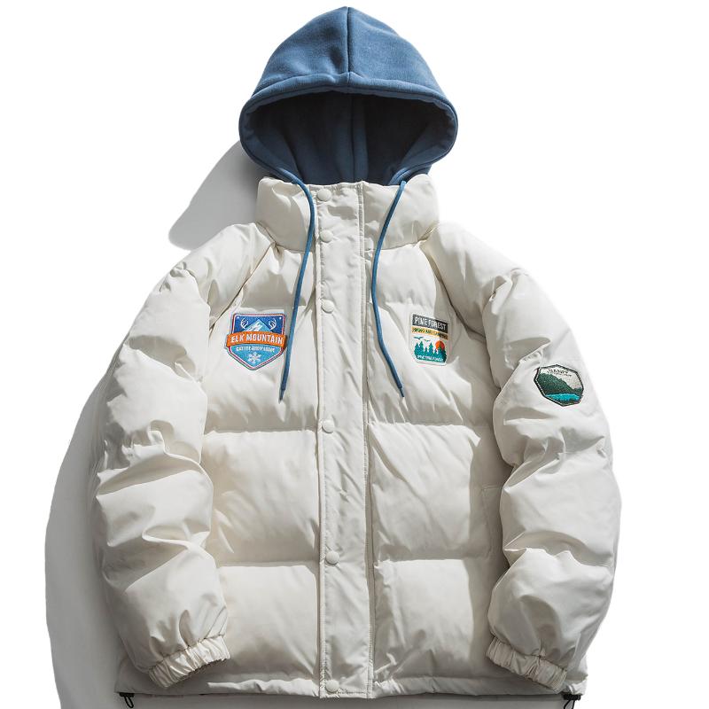 Men' Jackets LACIBLE Parka Jacket Men Women Streetwear Harajuku Embroidery Badge Padded Winter Hoody Coat Cotton Casual Outwear, Black
Men' Jackets LACIBLE Parka Jacket Men Women Streetwear Harajuku Embroidery Badge Padded Winter Hoody Coat Cotton Casual Outwear, Black