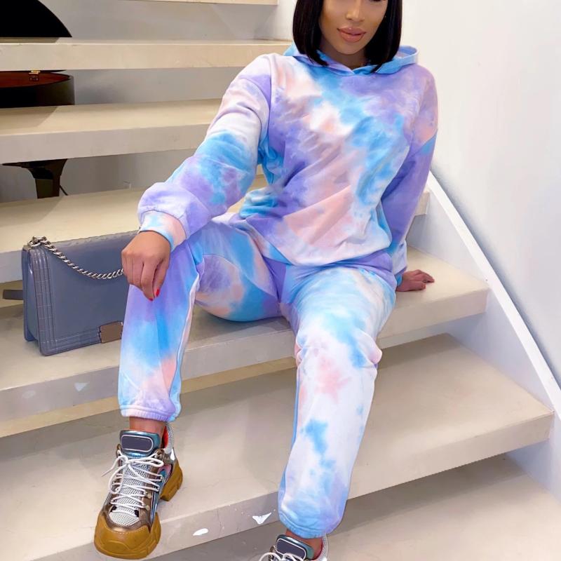 Fashion Women Sportswear Long Sleeve Hooded Pullover Tie-dye Printed Hoodie Tops Sweatpants Casual Running Exercise Tracksuit#g4, Purple
Fashion Women Sportswear Long Sleeve Hooded Pullover Tie-dye Printed Hoodie Tops Sweatpants Casual Running Exercise Tracksuit#g4, Purple