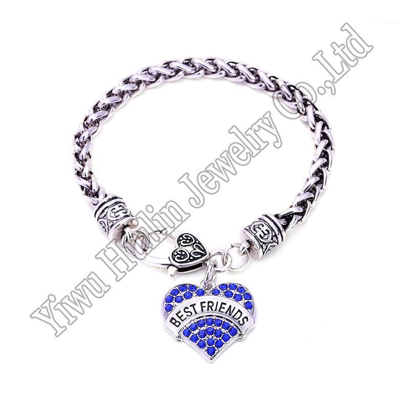 BEST FRIENDS Crystal Heart Wheat link Bracelet Family Member Sister Series Lobster Claw Bracelets1
BEST FRIENDS Crystal Heart Wheat link Bracelet Family Member Sister Series Lobster Claw Bracelets1