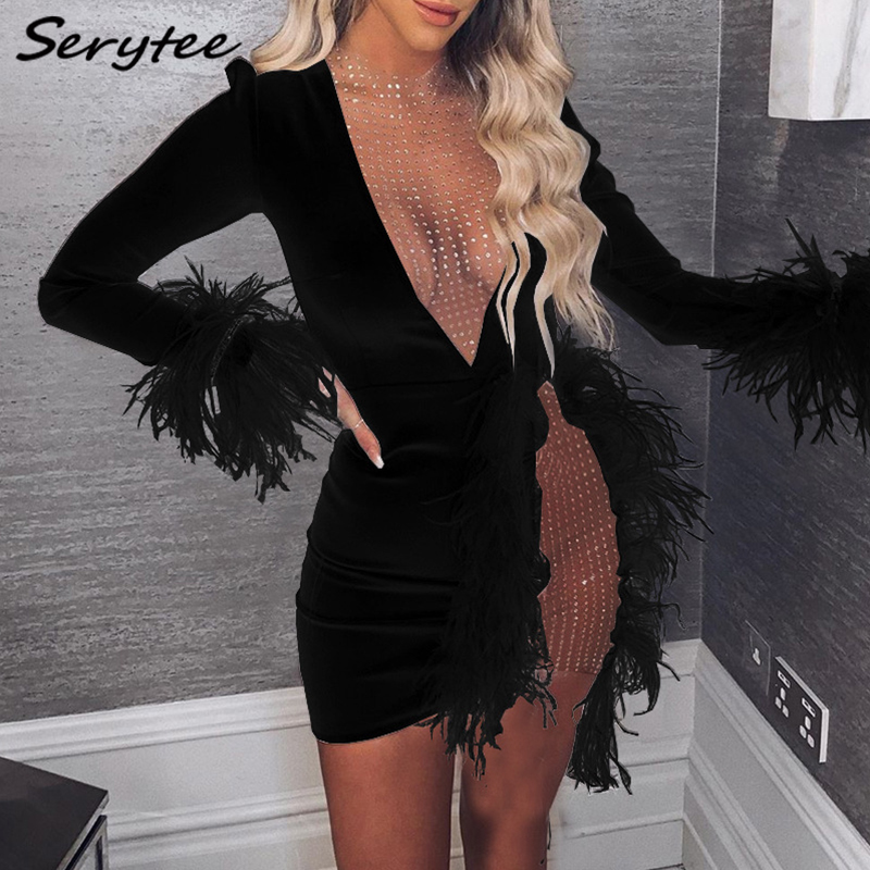 22ss Club Party Diamond Crystal Patchwork Dress Women Fashion Sparkle Fur Sleeve Bodycon Wrap Dress Hollow Out Dresses Autumn clothes, Black
22ss Club Party Diamond Crystal Patchwork Dress Women Fashion Sparkle Fur Sleeve Bodycon Wrap Dress Hollow Out Dresses Autumn clothes, Black