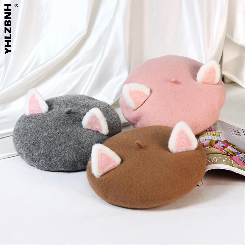 YHLZBNH 2020 Unisex Kid Beret Cute 3D Cat Shape Hat Winter Cap Autumn Punk Beret Hat Solid Children Wholesale kid, Black
YHLZBNH 2020 Unisex Kid Beret Cute 3D Cat Shape Hat Winter Cap Autumn Punk Beret Hat Solid Children Wholesale kid, Black