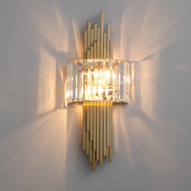 Hong Kong style light luxury wall lamp living room bedroom bedside lamp modern minimalist atmospheric crystal wall
Hong Kong style light luxury wall lamp living room bedroom bedside lamp modern minimalist atmospheric crystal wall