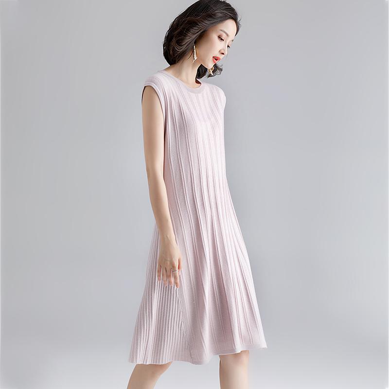 Women Trendy Fashion Wool Dress Elegant Sleeveless Long Sweater O-Neck Knitting Clothing Elastic Pullovers, Beige
Women Trendy Fashion Wool Dress Elegant Sleeveless Long Sweater O-Neck Knitting Clothing Elastic Pullovers, Beige
