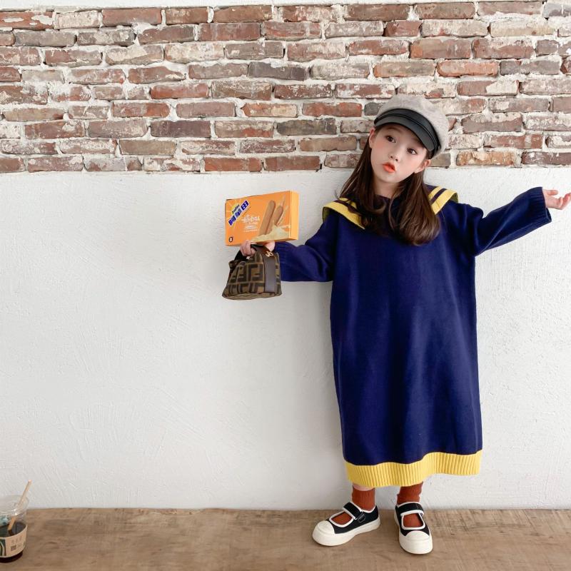 2020 Autumn New Girl Navy Dress Sweater Baby Girl Loose Woolen Long Sleeve Casual Fashion Cotton Straight Color Match Dresses, Pink
2020 Autumn New Girl Navy Dress Sweater Baby Girl Loose Woolen Long Sleeve Casual Fashion Cotton Straight Color Match Dresses, Pink