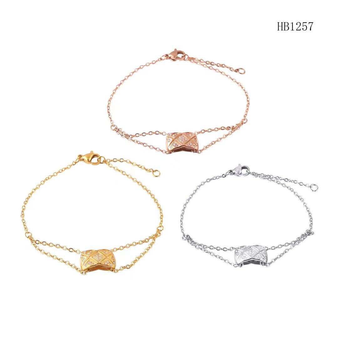 womens bangle stainless steel jewelry gold bracelet cuff bracelet fashion double chain diamond bracelet jewelry chain bracelets, Black
womens bangle stainless steel jewelry gold bracelet cuff bracelet fashion double chain diamond bracelet jewelry chain bracelets, Black