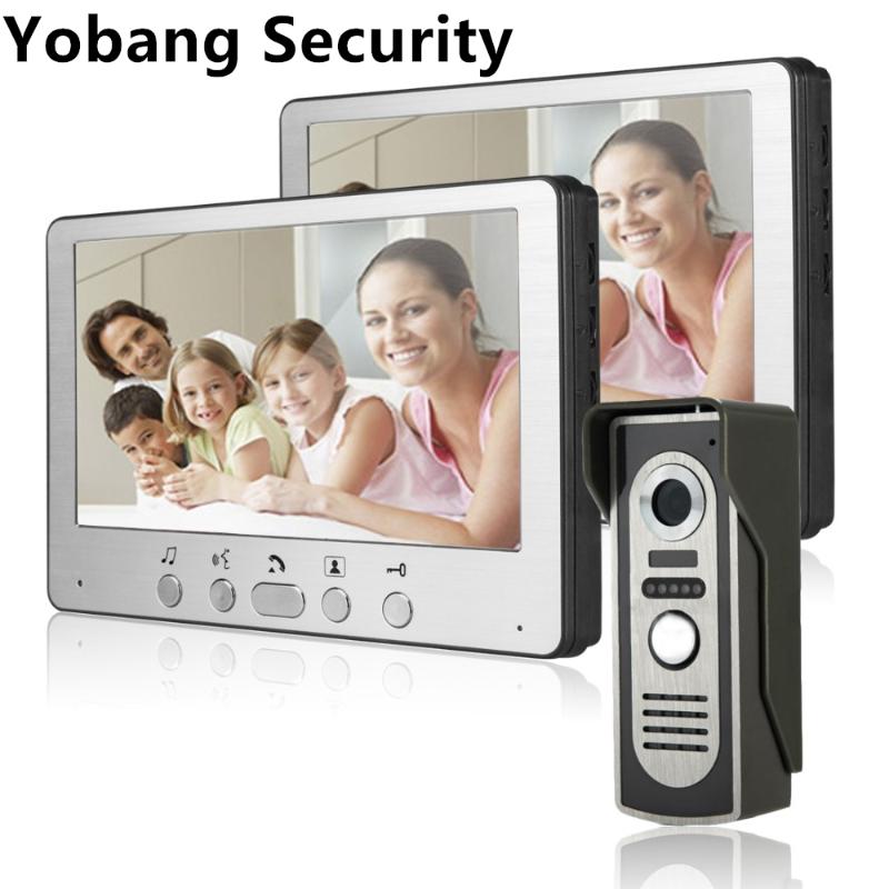 Yobang Security Freeship 7" Moniter Video Door Phone Intercom Doorbell System Kit Unlock IR Night Vision Rainproof Camera Video
Yobang Security Freeship 7" Moniter Video Door Phone Intercom Doorbell System Kit Unlock IR Night Vision Rainproof Camera Video