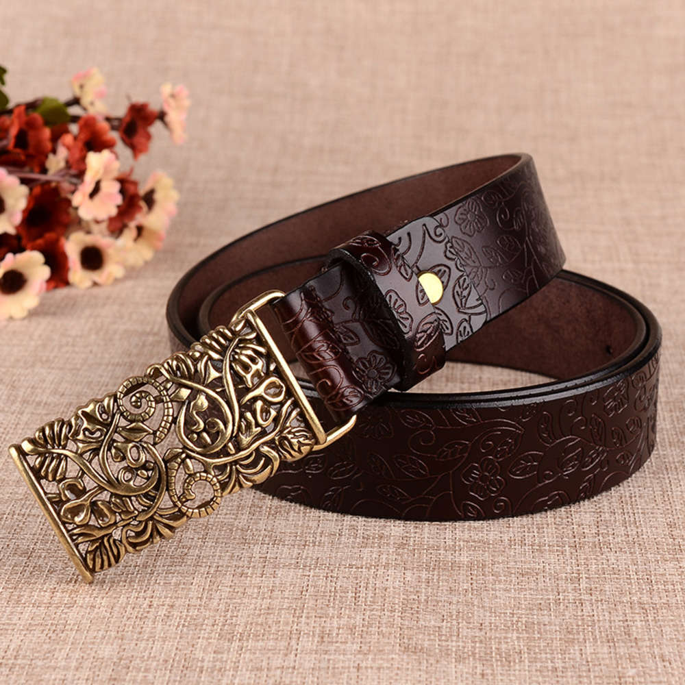 Women's belt pure cow leather palace belt leather women's Korean fashion belt, Black
Women's belt pure cow leather palace belt leather women's Korean fashion belt, Black