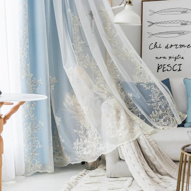 Double Layer European Curtains for Living dining Room Bedroom High-end Light Luxury French Rope Embroidery Tulles Customization, Tulle
Double Layer European Curtains for Living dining Room Bedroom High-end Light Luxury French Rope Embroidery Tulles Customization, Tulle