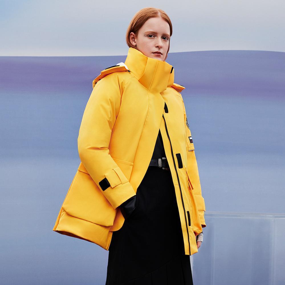 Bosideng new fashion tooling style hooded warm casual women's down jacket B00143222 201019