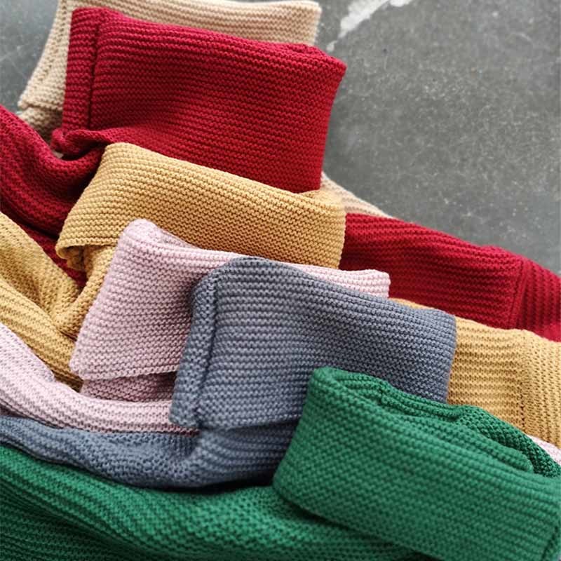 Casual Loose Autumn Turtleneck Sweater Women Oversize Solid Knitted Sweaters Warm Long Sleeve Pullover Sweater Black Green 201221