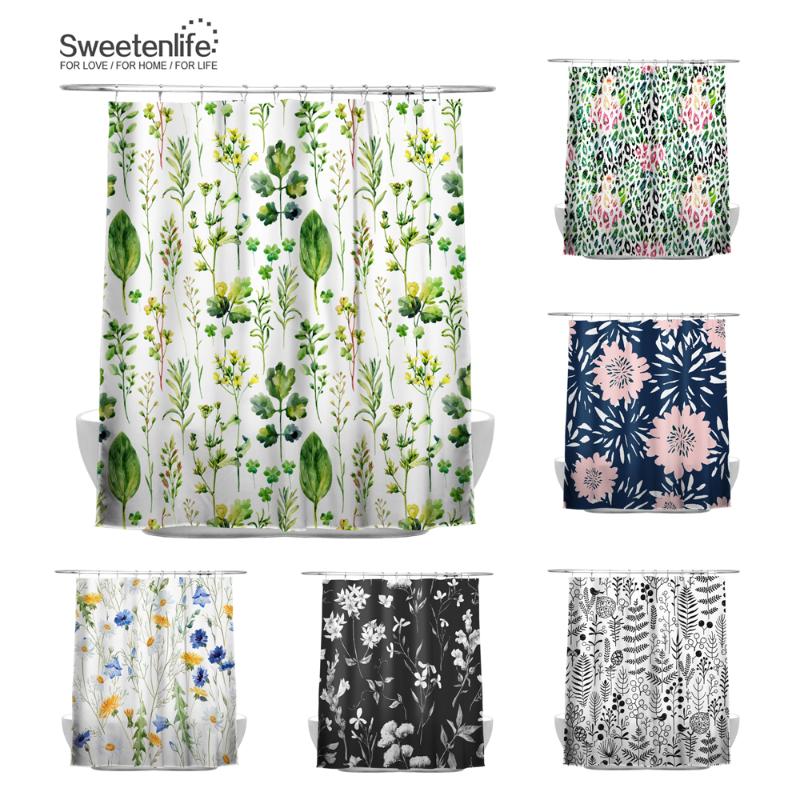 Sweetenlife 150x180cm Shower Curtain Small Flowers Pattern Bathroom Curtain 100% Polyester Waterproof Drop Shipping 
Sweetenlife 150x180cm Shower Curtain Small Flowers Pattern Bathroom Curtain 100% Polyester Waterproof Drop Shipping