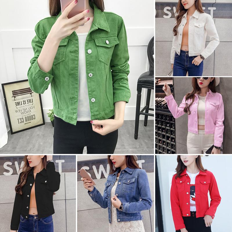 Women Long Sleeve Denim Solid Color Coat Top for Spring Autumn Party Travel SER88, White
Women Long Sleeve Denim Solid Color Coat Top for Spring Autumn Party Travel SER88, White