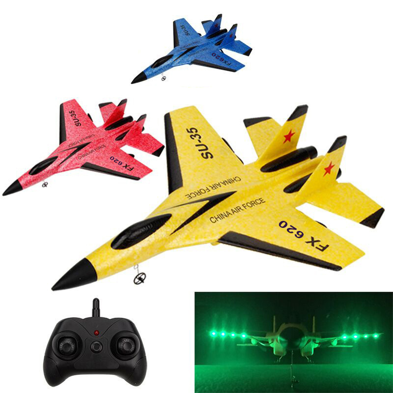 RC Plane SU-35 Remote Glider Wingspan Radio Control Drones Airplanes RTF UAV Xmas Gift Assembled Flying Model Toys 220311