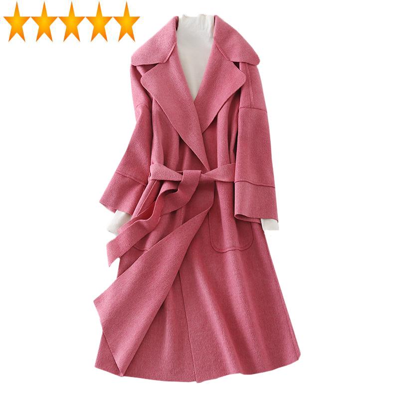 Female AYUSNUE Cashmere Coat 2021 Long Wool Jacket Spring Autumn Pink Ladies Coats Overcoat Korean Sobretudo Feminino KJ2541, F1808a pink
Female AYUSNUE Cashmere Coat 2021 Long Wool Jacket Spring Autumn Pink Ladies Coats Overcoat Korean Sobretudo Feminino KJ2541, F1808a pink