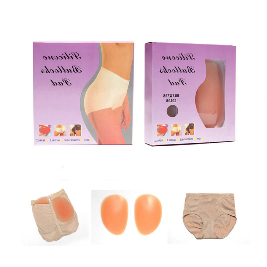 Women Silicone Buttock Padded Underwear Briefs Knickers Bum Lift Enhancer Pants Shapewear Womens Silicone Underwear Tool