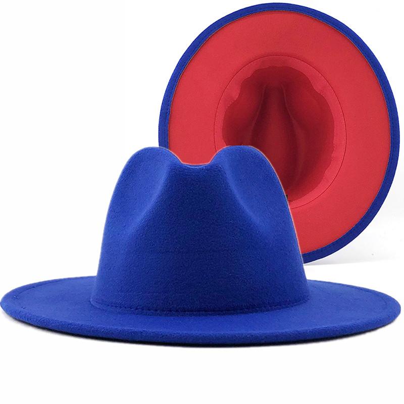 Women Wide-Brimmed Felt Wool Jazz Fedora Hats Panama Style Ladies Trilby Gambler Fashion Hat Cowboy Party Cap Winter Blue / Red, 01
Women Wide-Brimmed Felt Wool Jazz Fedora Hats Panama Style Ladies Trilby Gambler Fashion Hat Cowboy Party Cap Winter Blue / Red, 01