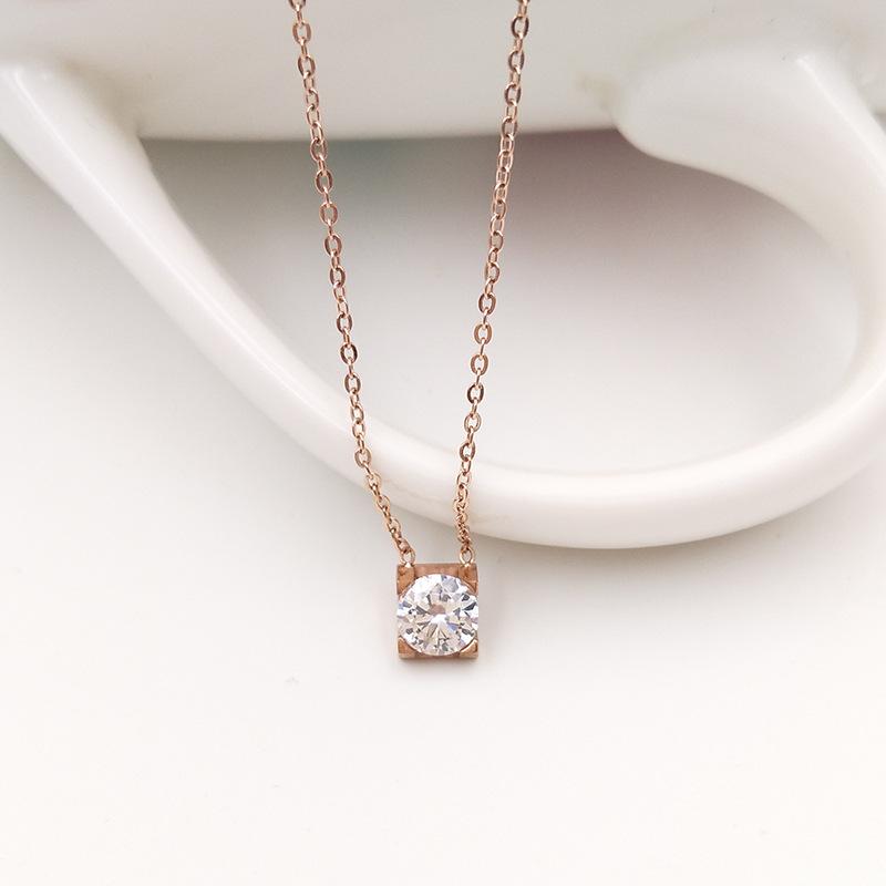 necklace for women pendant rose gold necklace chain Square Zircon pendant stainless steel fashion 2020 jewelry women
necklace for women pendant rose gold necklace chain Square Zircon pendant stainless steel fashion 2020 jewelry women