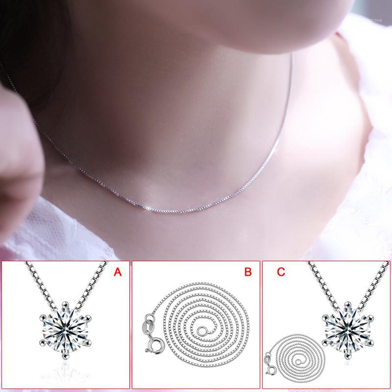 Fashion Jewelry Simple Zircon Necklace Pendant Clavicle Chain Silver Plated Necklace for Women Girls d881
Fashion Jewelry Simple Zircon Necklace Pendant Clavicle Chain Silver Plated Necklace for Women Girls d881