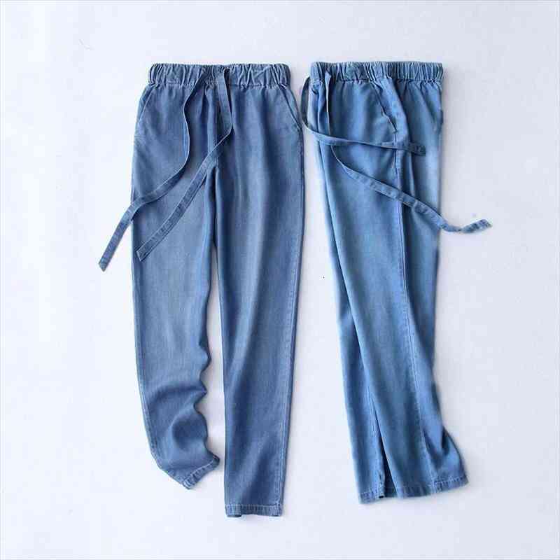 Summer Slim Denim Pencil Pants Casual Vintage High Waist Womens Jeans Long Pants Loose Plus Size 6xl 7xl Maxi Blue
Summer Slim Denim Pencil Pants Casual Vintage High Waist Womens Jeans Long Pants Loose Plus Size 6xl 7xl Maxi Blue