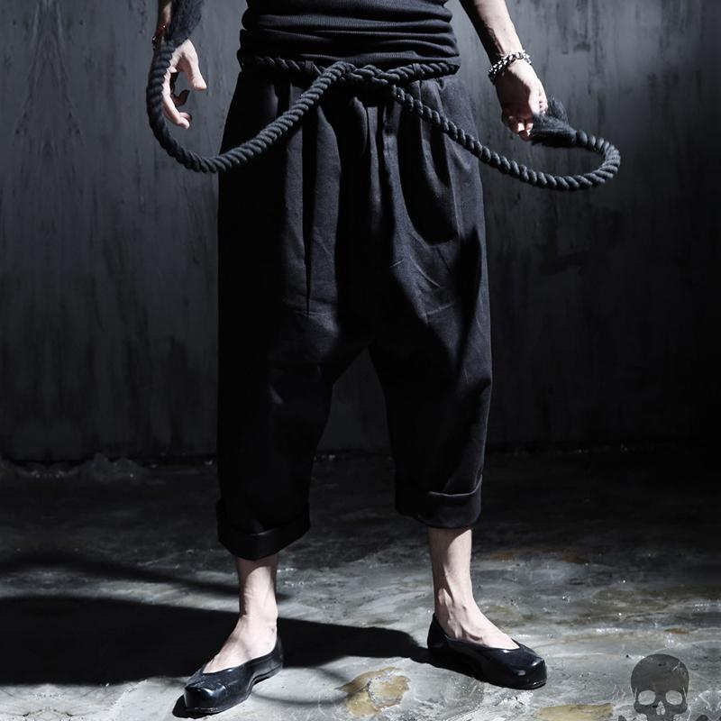Nice Autumn England Style Men Hip Hop Unique Thick Waist Rope Linen Harem Pants Men Casual Loose Black Baggy Pants Joggers
Nice Autumn England Style Men Hip Hop Unique Thick Waist Rope Linen Harem Pants Men Casual Loose Black Baggy Pants Joggers