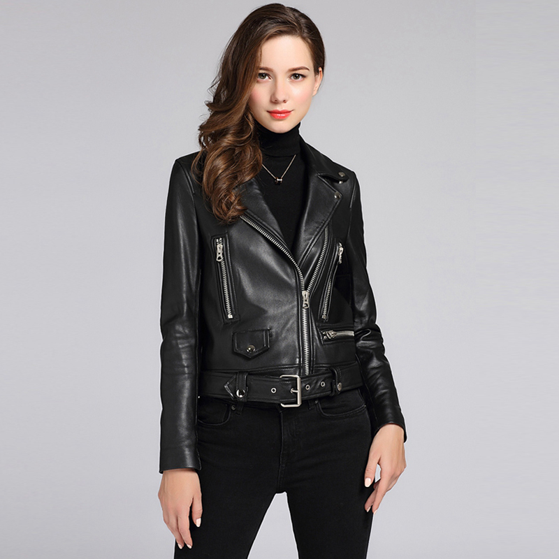 2021 High Quality New Autumn Women of Female Plutonium Short Belt Black Biker Leather Jacket Outwear C7C6
2021 High Quality New Autumn Women of Female Plutonium Short Belt Black Biker Leather Jacket Outwear C7C6