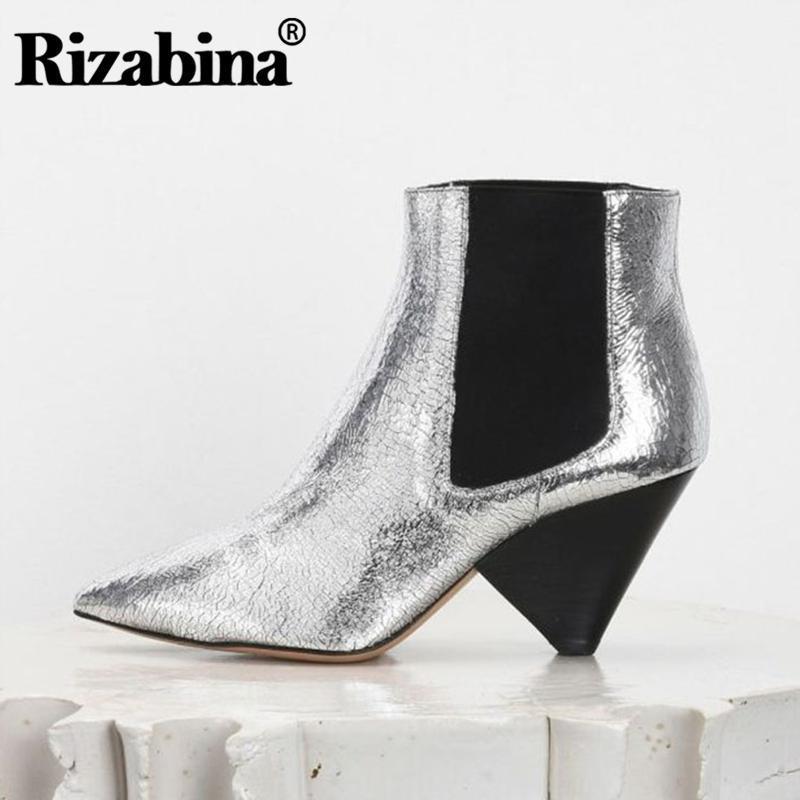 RIZABINA Ankle Boots For Women Real Leather Winter Fashion Shoes Women Sexy Pointed Toe Casual Cowboy High Heel Boots Size 33-431, Red
RIZABINA Ankle Boots For Women Real Leather Winter Fashion Shoes Women Sexy Pointed Toe Casual Cowboy High Heel Boots Size 33-431, Red