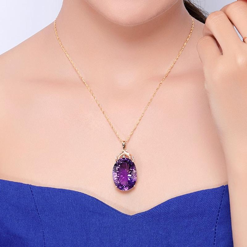 Fashion Jewelry Purple Natural stone Pendant Necklace For Women Bijoux Statement Necklaces Collier Jewelry
Fashion Jewelry Purple Natural stone Pendant Necklace For Women Bijoux Statement Necklaces Collier Jewelry