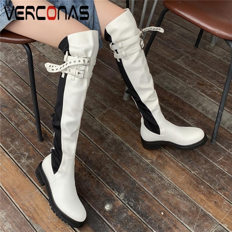 VERCONAS Popular Fashion Women Over-The-Knee Boots Autumn Winter High Heels Shoes Woman New Buckle Genuine Leather Long Boots, Blackd
VERCONAS Popular Fashion Women Over-The-Knee Boots Autumn Winter High Heels Shoes Woman New Buckle Genuine Leather Long Boots, Blackd