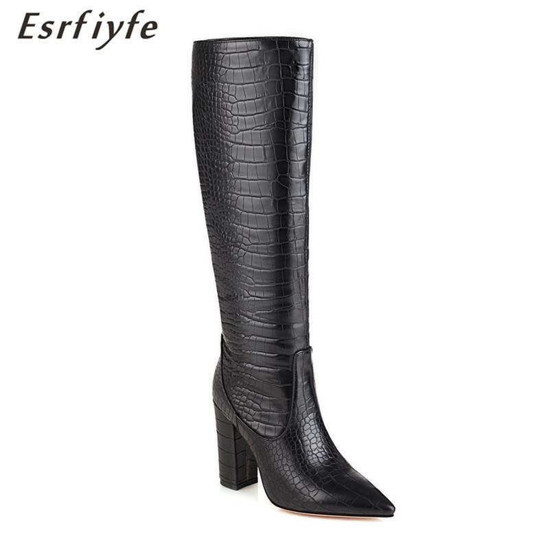 ESRFIYFE 2020 New Fashion Stone Grain Microfiber Women Knee High Boots Pointed Toe Ladies Boots High Heel Women Shoes Big Size, White
ESRFIYFE 2020 New Fashion Stone Grain Microfiber Women Knee High Boots Pointed Toe Ladies Boots High Heel Women Shoes Big Size, White