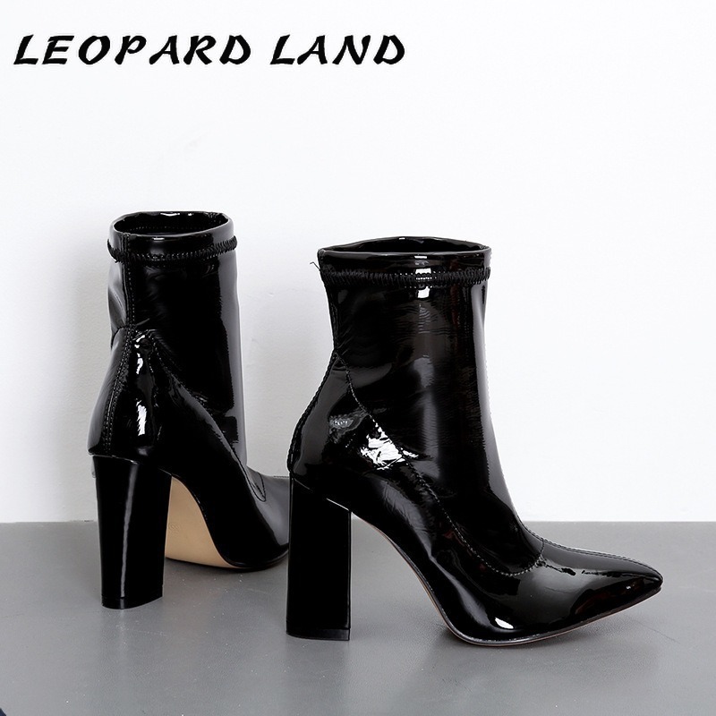 LEOPARD LAND 2020 Women Mid Calf Point Toe Thick Pointed Pointed Thin High-heeled Patent Leather Boots Women's Boots -999-1, Black
LEOPARD LAND 2020 Women Mid Calf Point Toe Thick Pointed Pointed Thin High-heeled Patent Leather Boots Women's Boots -999-1, Black