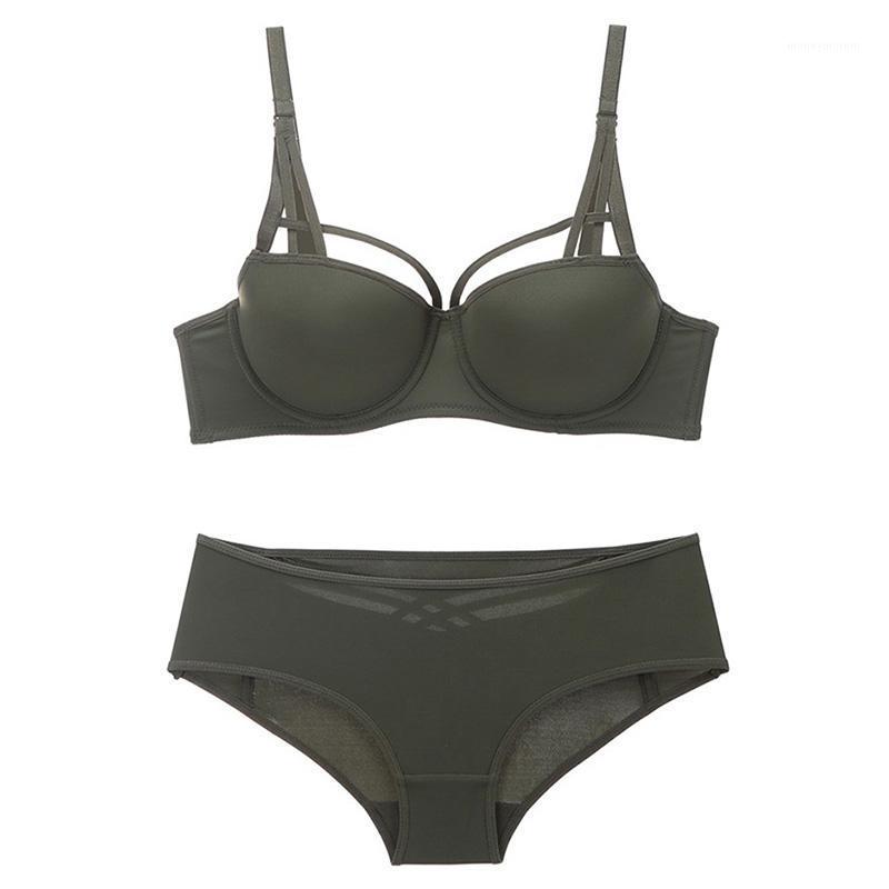 Sexy Seamless Bra and panty set Lingerie Strappy Solid Push up underwire underwear women Army Green Intimates Hollow out panty1, Burgundy bra set
Sexy Seamless Bra and panty set Lingerie Strappy Solid Push up underwire underwear women Army Green Intimates Hollow out panty1, Burgundy bra set