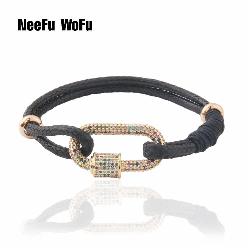 NeeFu WoFu Zircon Bracelet Bohemian Bracelets For Women Rope knotted Jewelry Pulseras Insta
NeeFu WoFu Zircon Bracelet Bohemian Bracelets For Women Rope knotted Jewelry Pulseras Insta