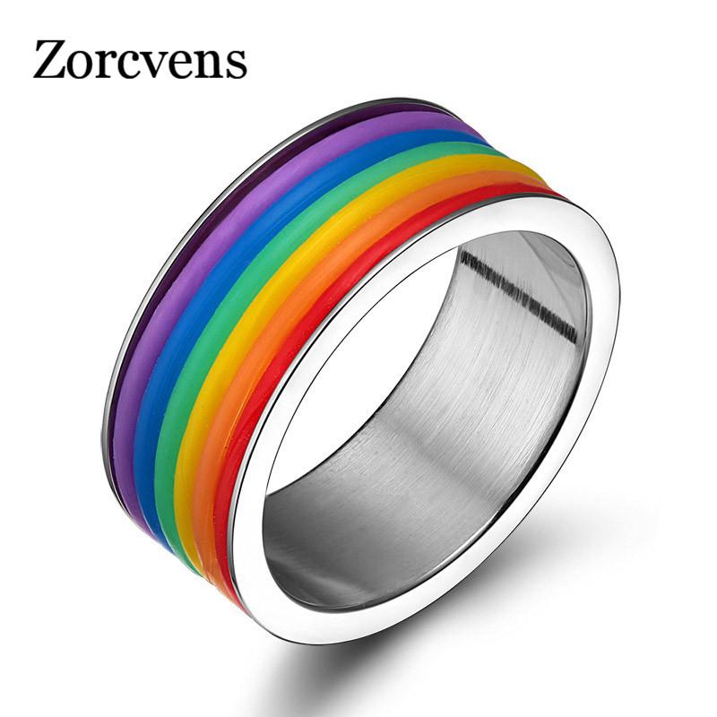 ZORCVENS Supply Rainbow Rings for Men and Women in Stainless Steel Selling Ring Titanium Steel Jewelry
ZORCVENS Supply Rainbow Rings for Men and Women in Stainless Steel Selling Ring Titanium Steel Jewelry
