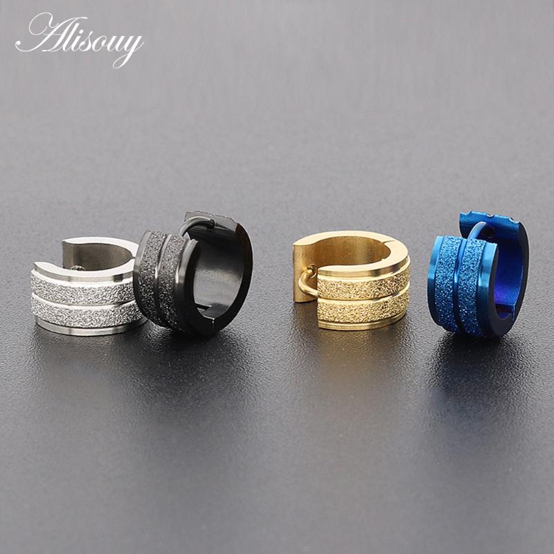 Alisouy Frosted Surface Hoop Earrings High Quality 316L Stainless Steel Statement Earrings Trendy Men Women Jewelry
Alisouy Frosted Surface Hoop Earrings High Quality 316L Stainless Steel Statement Earrings Trendy Men Women Jewelry