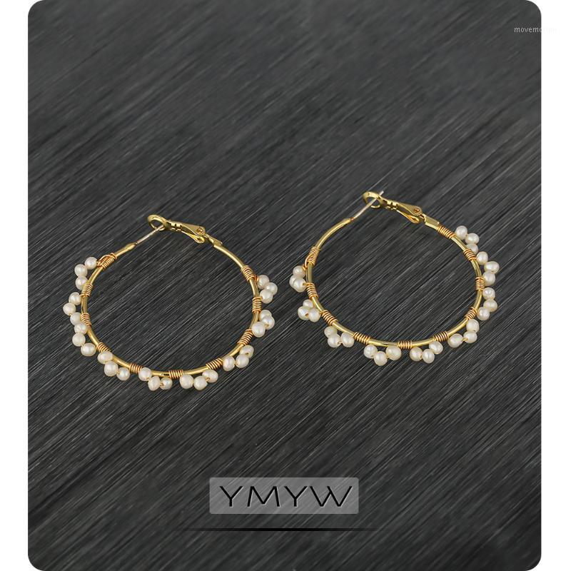 YMYW Luxury Exquisite Freshwater Pearls Hoop Earrings Copper Korean Earrings for Women Handmade Jewelry Boucle D'Oreille Femme1
YMYW Luxury Exquisite Freshwater Pearls Hoop Earrings Copper Korean Earrings for Women Handmade Jewelry Boucle D'Oreille Femme1