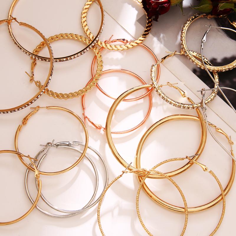 Hoop & Huggie Fashion Gold Color Crystal Circle Earrings Women Trend Round Heart Oversized 2021 Charm Jewelry Gift
Hoop & Huggie Fashion Gold Color Crystal Circle Earrings Women Trend Round Heart Oversized 2021 Charm Jewelry Gift