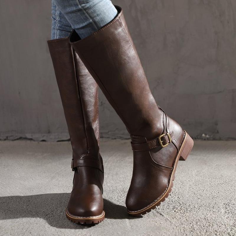 PU Leather 2020 Women Long Boots Riding Casual Belt Buckle Zipper Autumn Winter Knee High Loose Boots Botas Mujer Footwear, Yellow
PU Leather 2020 Women Long Boots Riding Casual Belt Buckle Zipper Autumn Winter Knee High Loose Boots Botas Mujer Footwear, Yellow