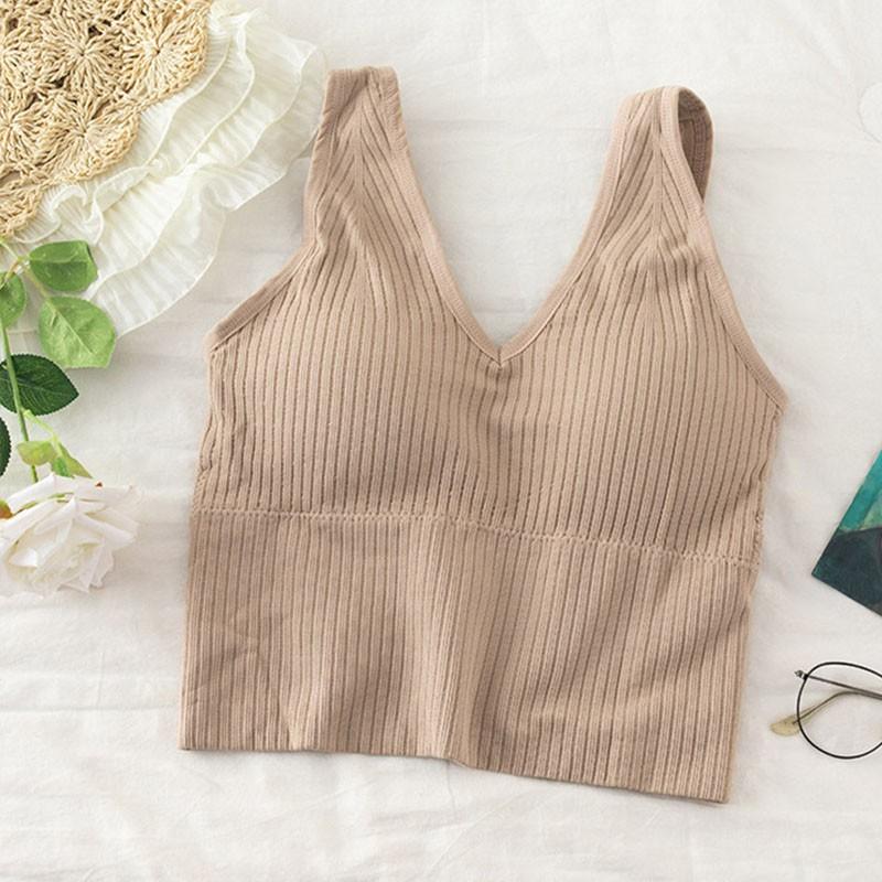 Women Beautiful Back Camisoles V-neck Gathered Sports Fitness Tanks Solid Color Knitted Bottoming Tank Top Underwear, White
Women Beautiful Back Camisoles V-neck Gathered Sports Fitness Tanks Solid Color Knitted Bottoming Tank Top Underwear, White