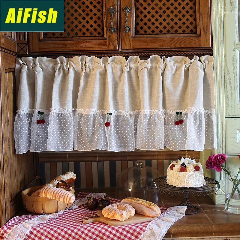 1 PCS Rod Pocket Cherry Lace Tulle Half Short Curtain Living Room Beige Linen Curtains Kitchen Cabinet Cafe Decoration Drapes 351
1 PCS Rod Pocket Cherry Lace Tulle Half Short Curtain Living Room Beige Linen Curtains Kitchen Cabinet Cafe Decoration Drapes 351