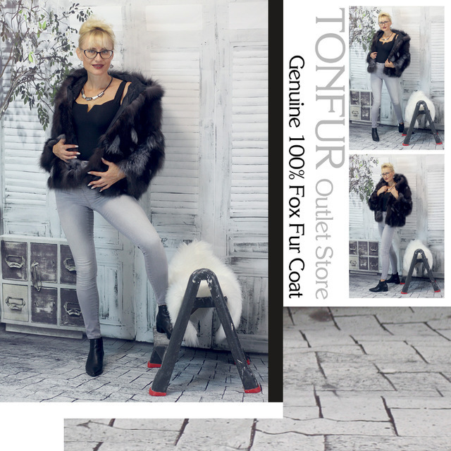 Silver Fur Hooded Jacket Wholesale Fur Women's Coat New 100% Real Fur Coat For Winter Warm Overcoat TSR626 201016