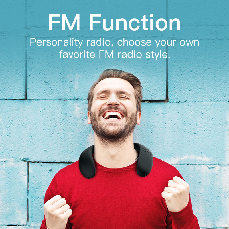 Bluedio HS bluetooth speaker column neck-mounted wireless speaker portable bass bluetooth 5.0 FM radio support SD card slot LJ201027