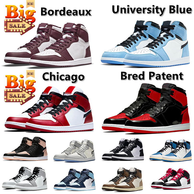 Bred Patent Jumpman 1 1s Retro OG High mens basketball shoes Bordeaux TS X Fragment University Blue UNC Chicago Dark Mocha men women trainers sports sneakers 36-47, Pay for box
Bred Patent Jumpman 1 1s Retro OG High mens basketball shoes Bordeaux TS X Fragment University Blue UNC Chicago Dark Mocha men women trainers sports sneakers 36-47, Pay for box