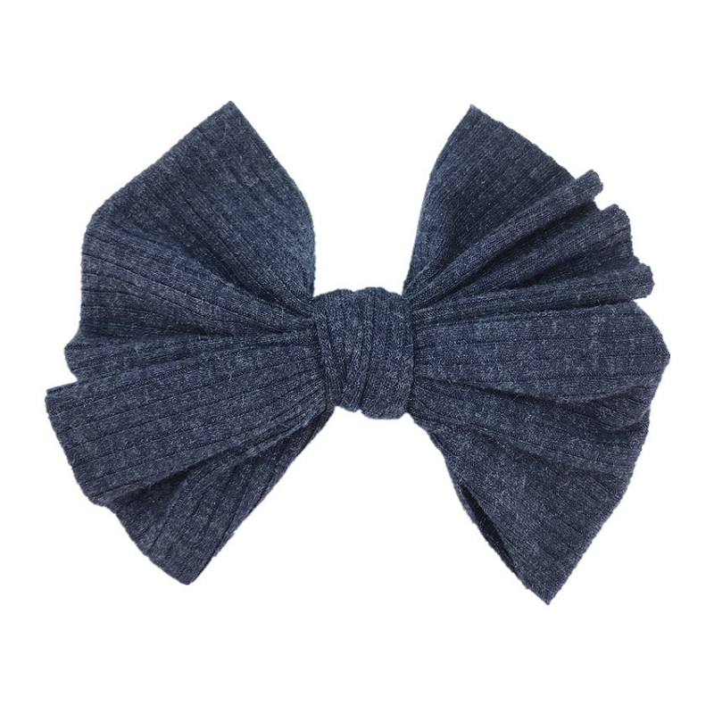 Ins 4 Inch Soft Bows Girls Hair Clips Handwork Bowknot Baby Solid Bow Hair Clips Girls Barrettes Kids Bb Clip Hair Accessories M2858