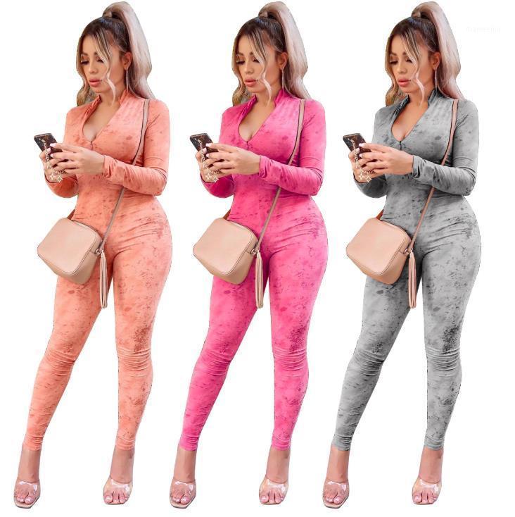 2020 Casual Women' Running Jumpsuits Rompers Zipper V-neck Jumpsuit Printed Long Sleeve Zip Up Slim Playsuits Autumn Clothes1
2020 Casual Women' Running Jumpsuits Rompers Zipper V-neck Jumpsuit Printed Long Sleeve Zip Up Slim Playsuits Autumn Clothes1