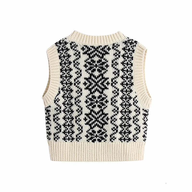 New Printed White Knitting Woman 2021 Winter Buttoned v Neck Sleeveless Cropped Sweater Vest Women Waistcoat Top Lg3k, Ivory
New Printed White Knitting Woman 2021 Winter Buttoned v Neck Sleeveless Cropped Sweater Vest Women Waistcoat Top Lg3k, Ivory