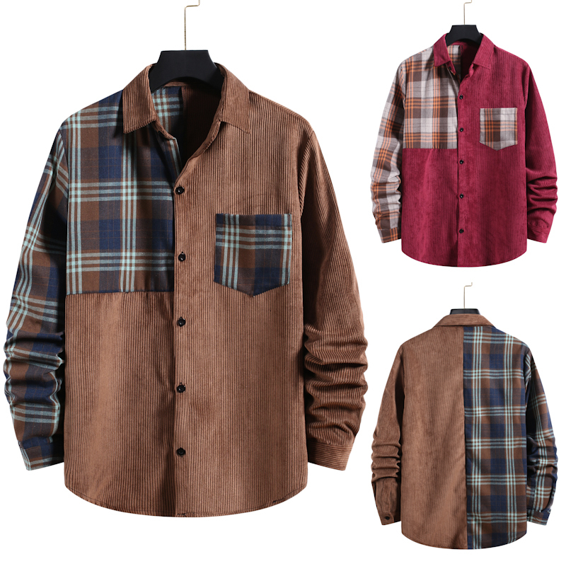 2021 New Autumn/winter Warm Quality Corduroy Long Sleeved Button Collar Smart Casual Shirts for Men Comfortable Vq9d, Coffee
2021 New Autumn/winter Warm Quality Corduroy Long Sleeved Button Collar Smart Casual Shirts for Men Comfortable Vq9d, Coffee