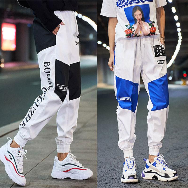 Spring/Summer Sports Pants Women' Color Matching Sweatpants Ankle-Tied Cargo Pants Women Korean-Style Loose Casual Harem, Black
Spring/Summer Sports Pants Women' Color Matching Sweatpants Ankle-Tied Cargo Pants Women Korean-Style Loose Casual Harem, Black