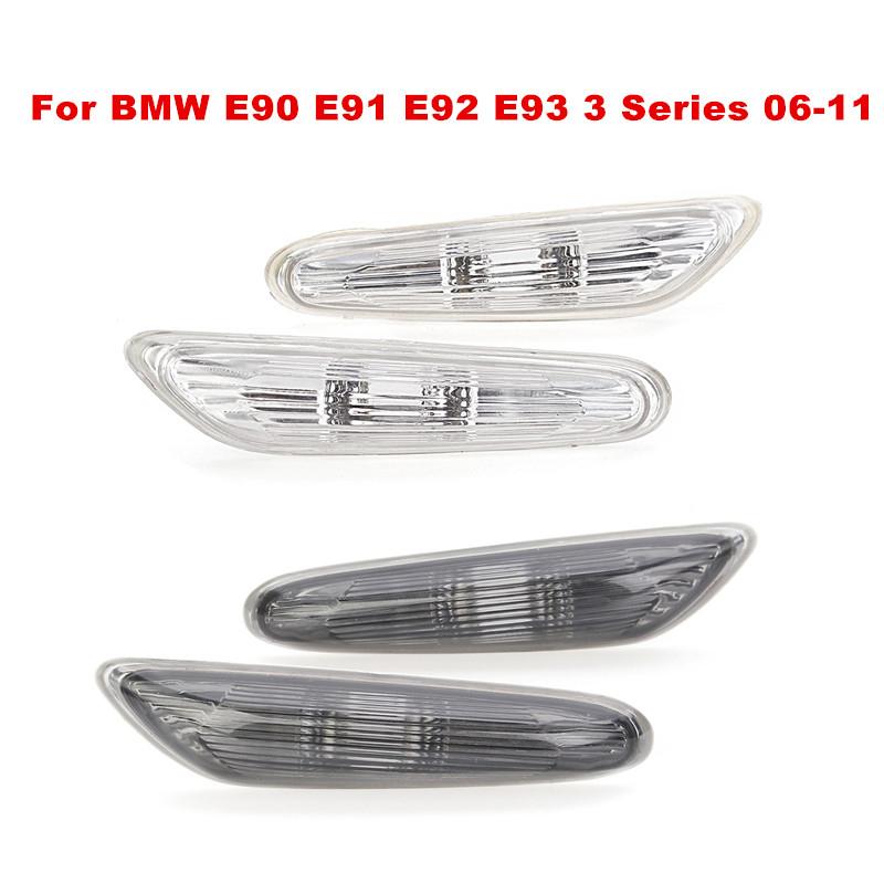 2x Smoke/Clear Left+Right Turn Signal Indicator Lamp Side Marker Light Cover No Bulb For E90 E91 E92 E93 3 Series 2006-2011, As pic
2x Smoke/Clear Left+Right Turn Signal Indicator Lamp Side Marker Light Cover No Bulb For E90 E91 E92 E93 3 Series 2006-2011, As pic