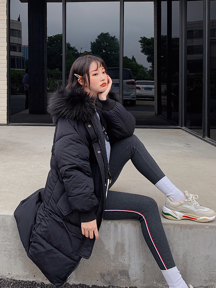 new winter Korean version of the loose padded cotton suit mid-length winter coat bread suit 201019